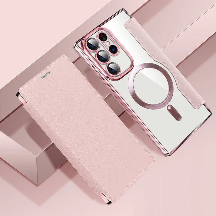 The MagSafe Flip Leather Phone Case for Samsung
